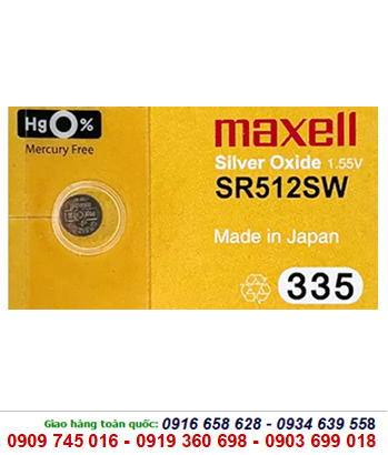 Pin Maxell SR512SW silver oxide 1.55V chính hãng Maxell Nhật